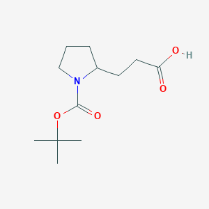 3-(1-(Tert-butoxycarbonyl)pyrrolidin-2-yl)propanoic acid