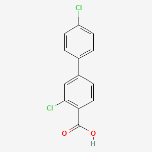 molecular formula C13H8Cl2O2 B1371255 2-Chloro-4-(4-chlorophenyl)benzoic acid CAS No. 334018-55-2