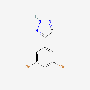 molecular formula C8H5Br2N3 B13712550 4-(3,5-Dibromophenyl)-1H-1,2,3-triazole 