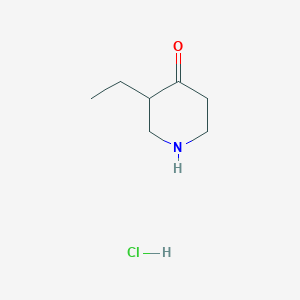 molecular formula C7H14ClNO B1371257 3-乙基哌啶-4-酮盐酸盐 CAS No. 324769-01-9
