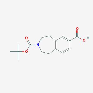 3-(Tert-butoxycarbonyl)-2,3,4,5-tetrahydro-1H-benzo[D]azepine-7-carboxylic acid