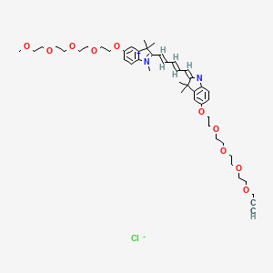 N-methyl-N'-methyl-O-(m-PEG4)-O'-(propargyl-PEG4)-Cy5