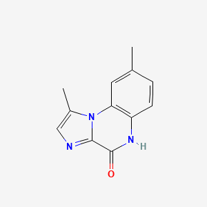 molecular formula C12H11N3O B1371264 1,8-二甲基咪唑并[1,2-a]喹喔啉-4(5H)-酮 CAS No. 445430-61-5