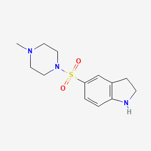 molecular formula C13H19N3O2S B1371272 5-[(4-甲基哌嗪-1-基)磺酰基]吲哚 CAS No. 519148-71-1