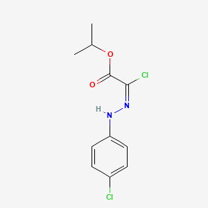 molecular formula C11H12Cl2N2O2 B13712752 Isopropyl 2-chloro-2-[2-(4-chlorophenyl)hydrazono]acetate 