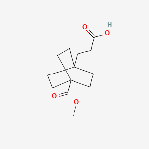 3-[4-(Methoxycarbonyl)bicyclo[2.2.2]oct-1-yl]propanoic acid