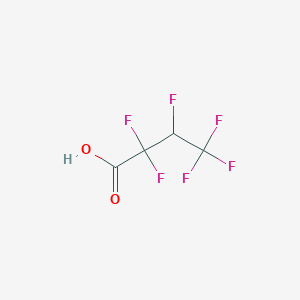 molecular formula C4H2F6O2 B1371289 2,2,3,4,4,4-Hexafluorobutyric acid CAS No. 379-90-8