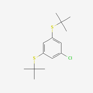molecular formula C14H21ClS2 B1371290 3,5-Bis(tert-butylthio)-1-chlorobenzene CAS No. 260968-02-3