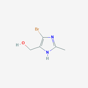 molecular formula C5H7BrN2O B1371298 (4-bromo-2-methyl-1H-imidazol-5-yl)methanol 