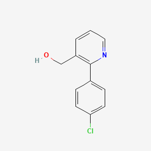molecular formula C12H10ClNO B1371301 [2-(4-Chlorophenyl)pyridin-3-yl]methanol 