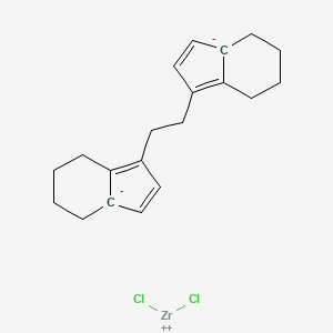 molecular formula C20H24Cl2Zr B13713026 Dichloro[(R,R)-ethylenebis(4,5,6,7-tetrahydro-1-indenyl)]zirconium(IV) CAS No. 112243-79-5