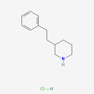 molecular formula C13H20ClN B1371308 3-Phenethyl-piperidine hydrochloride CAS No. 745817-12-3