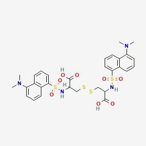 molecular formula C30H34N4O8S4 B13713106 N,N'-Didansyl-L-cystine 