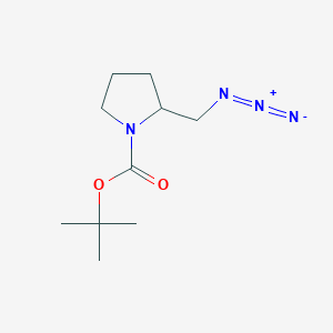 molecular formula C10H18N4O2 B1371314 Tert-butyl 2-(azidomethyl)pyrrolidine-1-carboxylate 