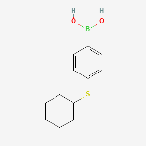 4-(Cyclohexylsulfanyl)phenylboronic acid