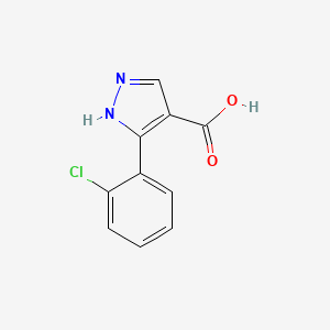 molecular formula C10H7ClN2O2 B1371328 5-(2-chlorophenyl)-1H-pyrazole-4-carboxylic acid CAS No. 1007541-84-5