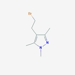 molecular formula C8H13BrN2 B1371339 4-(2-bromoethyl)-1,3,5-trimethyl-1H-pyrazole 