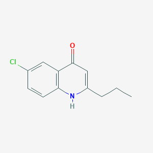 molecular formula C12H12ClNO B13713414 6-Chloro-2-propylquinolin-4(1H)-one CAS No. 927800-89-3