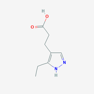 3-(3-ethyl-1H-pyrazol-4-yl)propanoic acid