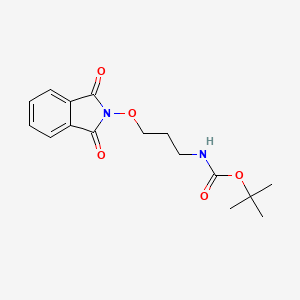 molecular formula C16H20N2O5 B13713497 tert-Butyl (3-((1,3-dioxoisoindolin-2-yl)oxy)propyl)carbamate 
