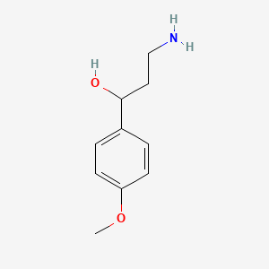 molecular formula C10H15NO2 B1371351 3-Amino-1-(4-methoxyphenyl)propan-1-ol 