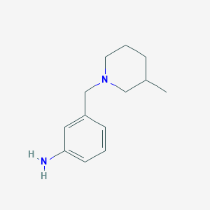 molecular formula C13H20N2 B1371352 3-[(3-Methylpiperidin-1-yl)methyl]aniline CAS No. 919018-27-2