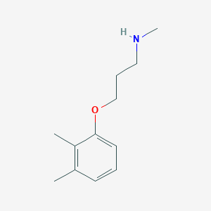 molecular formula C12H19NO B1371354 3-(2,3-Dimethylphenoxy)-N-methylpropan-1-amine CAS No. 915921-58-3