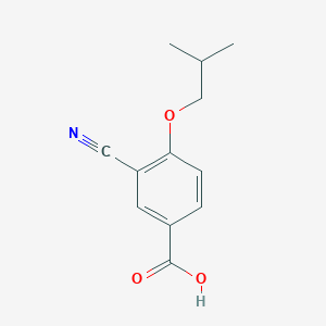 molecular formula C12H13NO3 B1371355 3-Cyano-4-isobutoxybenzoic acid CAS No. 528607-60-5