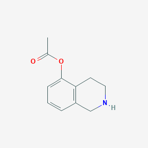 molecular formula C11H13NO2 B1371363 1,2,3,4-Tetrahydroisoquinolin-5-yl acetate 