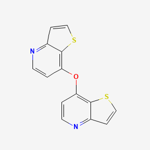 molecular formula C14H8N2OS2 B13713705 7,7'-Oxydithieno[3,2-b]pyridine 