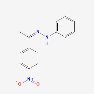 molecular formula C14H13N3O2 B13713733 (1E)-1-(4-nitrophenyl)ethanone phenylhydrazone 