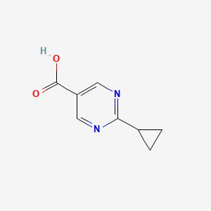 molecular formula C8H8N2O2 B1371375 2-Cyclopropylpyrimidine-5-carboxylic acid CAS No. 648423-79-4