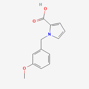 molecular formula C13H13NO3 B1371377 1-(3-methoxybenzyl)-1H-pyrrole-2-carboxylic acid 