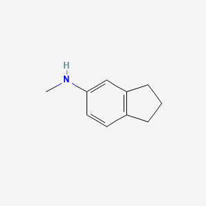 molecular formula C10H13N B1371378 N-methyl-2,3-dihydro-1H-inden-5-amine CAS No. 36218-36-7