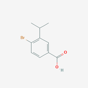 molecular formula C10H11BrO2 B1371381 4-Bromo-3-isopropylbenzoic acid 