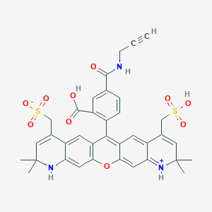molecular formula C36H33N3O10S2 B13713813 APDye 568 Alkyne 