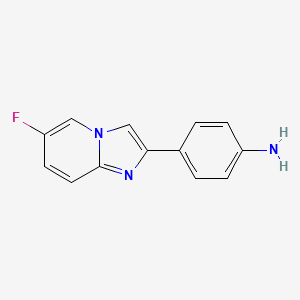 4-(6-Fluoroimidazo[1,2-a]pyridin-2-yl)aniline