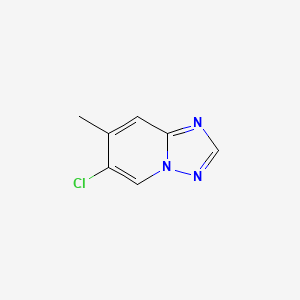 molecular formula C7H6ClN3 B13713982 6-Chloro-7-methyl-[1,2,4]triazolo[1,5-a]pyridine 