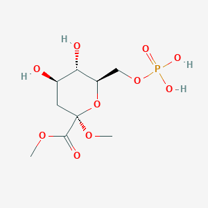 molecular formula C9H17O10P B13714073 Methyl (Methyl 3-Deoxy-D-arabino-heptulopyranosid)onate-7-Phosphate 