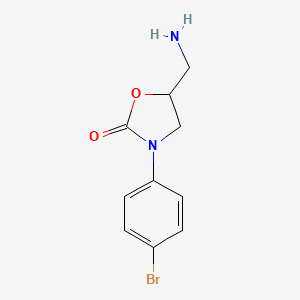5-(Aminomethyl)-3-(4-bromophenyl)oxazolidin-2-one