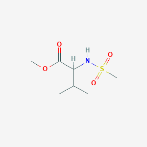molecular formula C7H15NO4S B1371419 Methyl 2-methanesulfonamido-3-methylbutanoate 