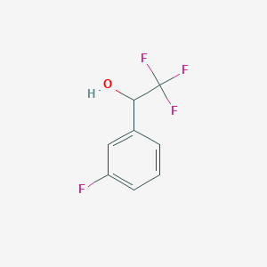 molecular formula C8H6F4O B1371425 2,2,2-Trifluoro-1-(3-fluorophenyl)ethanol CAS No. 81577-10-8