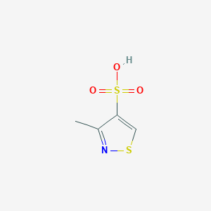 molecular formula C4H5NO3S2 B1371431 3-Methyl-isothiazole-4-sulfonic acid 