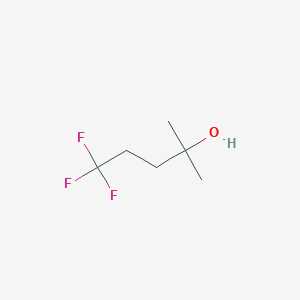 molecular formula C6H11F3O B1371435 5,5,5-Trifluoro-2-methylpentan-2-ol 
