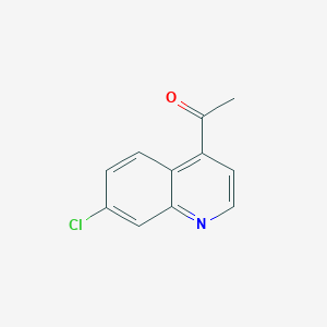 molecular formula C11H8ClNO B1371437 4-Acetyl-7-chloroquinoline CAS No. 89770-25-2