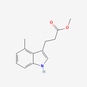 molecular formula C13H15NO2 B13714398 Methyl 3-(4-Methyl-3-indolyl)propanoate 