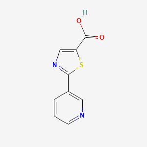 molecular formula C9H6N2O2S B1371441 2-Pyridin-3-YL-thiazole-5-carboxylic acid CAS No. 248275-42-5