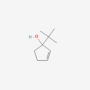 molecular formula C9H16O B1371442 1-Tert-butylcyclopent-2-en-1-ol 