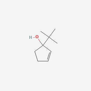 molecular formula C9H16O B1371442 1-(tert-Butyl)-2-cyclopenten-1-ol 