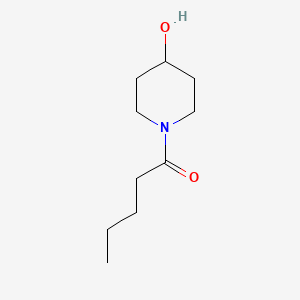 molecular formula C10H19NO2 B1371446 1-(4-Hydroxypiperidin-1-yl)pentan-1-one 